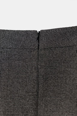 HOUNDSTOOTH MIDI LAYERED SKIRT - Zara фото 9