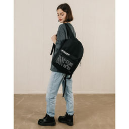 Рюкзак молодёжный Black, 29х12х37, отд на молнии, н/карман, чёрный - Nazamok фото 9