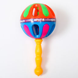 Погремушка «Яркий маракас», 20.5 см, от 3 мес., МИКС