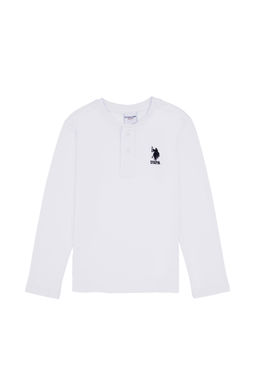 Erkek _ocuk Ekru Bisiklet Yaka Sweatshirt Sepette S_rpriz _ndirim - U.s. polo assn фото 2