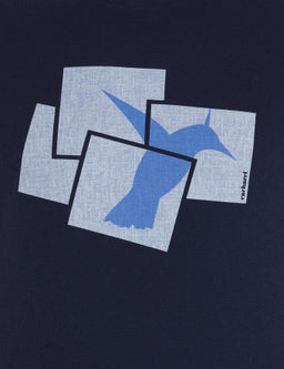 Темно-синяя футболка узкого кроя с круглым вырезом - Cacharel фото 6