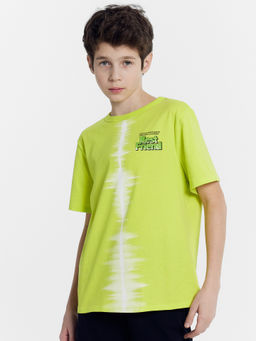 Футболка для мальчиков салатовая с печатью - Mark formelle фото 3