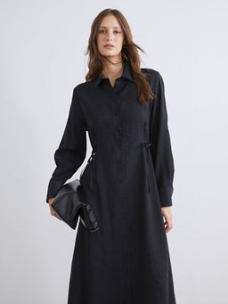 Modal Kar???ml? G?mlek Elbise