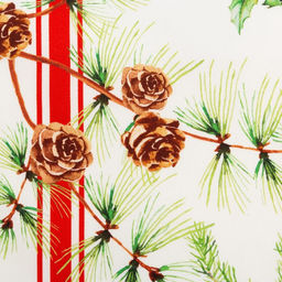 Дорожка на стол новогодняя Этель Новогодние листья 30х70 см, 100% хл, саржа 190 гр/м2  фото 6