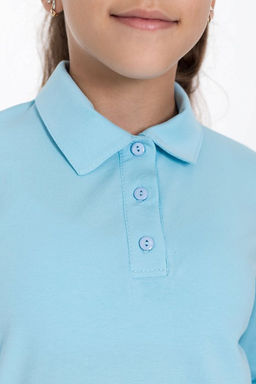 Футболка-поло М224111б голубой - Елена фото 4