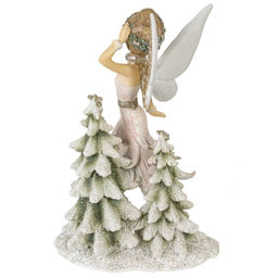 Фигурка декоративная "Фея с елочкой", L11 W6 H17 см