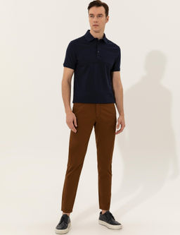 Lacivert Polo Yaka Slim Fit T-Shirt - Cacharel фото 4