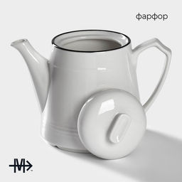 Заварочный чайник Magistro «Морской бриз», 850 мл, фарфор, белый