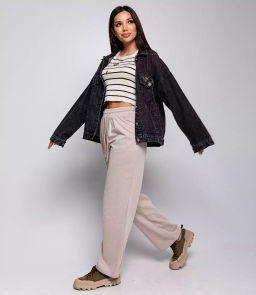 Спортивные брюки #МСК8858, бежевый - Dommod фото 4