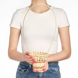 Цена за 2 шт. Корзина плетёная «Стакан», 12×14 см, бамбук