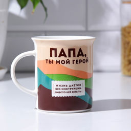 Кружка Папа, ты мой герой, 300 мл