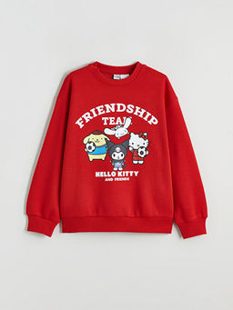 Hello Kitty Bask?l? K?z ?ocuk Kal?n Sweatshirt