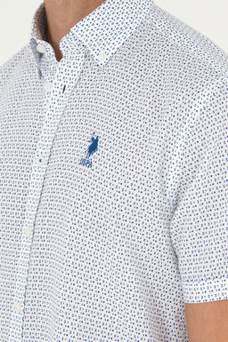 Мужская темно-синяя рубашка с коротким рукавом - U.s. polo assn фото 7