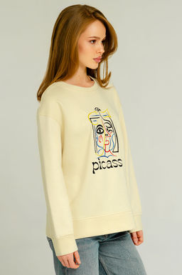 Арт.15111 Свитшот женский 44-52 (5 шт) Цвет:бежевый - Калинка фото 7