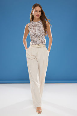 Tas Y?lan Desenli Ince Bluz TWOSS25BZ00335 - Trendyolmilla фото 2