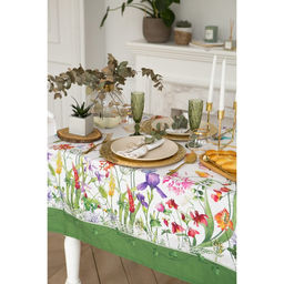 Скатерть Этель Луговые цветы 180х150 см, 100 % хлопок, саржа 190 гр/м2  фото 6