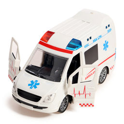 Машина радиоуправляемая Скорая помощь, работает от батареек, световые и звуковые эффекты - Simaland фото 4