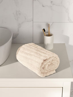 Полотенце для лица 50x90 молочный махровая ткань