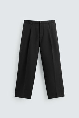 RELAXED FIT PLEATED TROUSERS - Zara фото 15