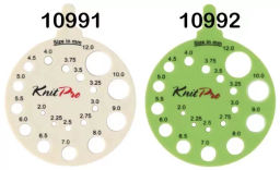 k038 Линейка круглая для определения номера спиц - Knitpro фото 2