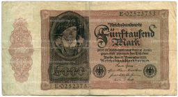 5000 марок 1922 года Германия