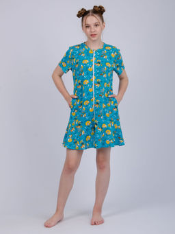 Халат "ХД-10" лисы, трикотаж