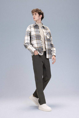 Pantolon Slim Fit Dar Kesim Cepli Dar Paca - Defacto фото 4