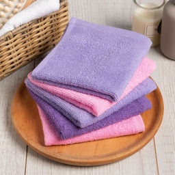 Набор махровых салфеток Лама 30х30 см -5шт, 100% хл, 340гр/м2 - Этель фото 2