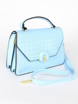 Сумка женская искусственная кожа Ch&K-1069, 1отд, плечевой ремень, голубой SALE 255052 - Adelia фото 6