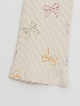 Beli Lastikli Bask?l? ispanyol Pa?a K?z Bebek Tayt - Waikiki фото 2