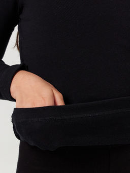 Черный джемпер из египетского хлопка для девочек - Mark formelle фото 6