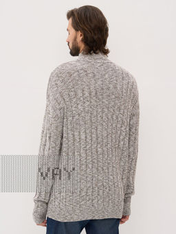 Свитер мужской 5232-12341. 07 молоко/коричневый