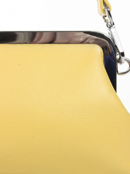 LACCOMA сумка АУ4892-светло желтый натуральная кожа хлопок