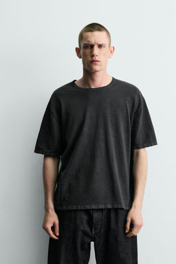 CAMISETA PUNTO ESTRUCTURA FLAM? / Azul / Gris - Zara фото 2