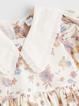 ?i?ekli K?z ?ocuk Elbise