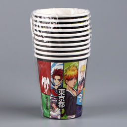 Цена за 10 шт. Стакан бумажный Аниме, 250 мл - Страна карнавалия фото 3