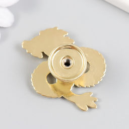 Ручка для шкатулки металл Китайский дракон золото 4,5х5 см - Simaland фото 3