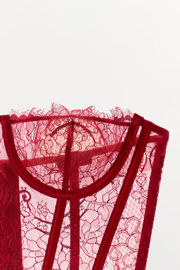 LACE UNDERWIRE CORSET - Zara фото 6