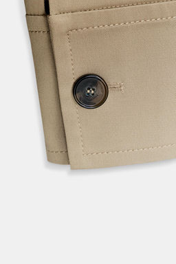 TRENCH OVERSIZE PA?UELO ZW COLLECTION LIMITED EDITION / kaki-med - Zara фото 9