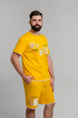 Арт. 63611 Комплект с шортами мужской 48-56 (5 шт) Цвет:горчичный - Идеал фото 10