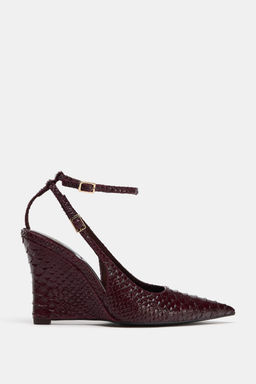 EMBOSSED WEDGE SHOES - Zara фото 2