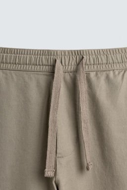 PANTAL?N RELAXED FIT ALGOD?N - LINO / Verde