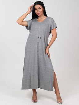 631 ПЛАТЬЕ ЖЕНСКОЕ (Светло-серый меланж)