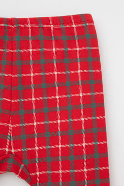 Crockid _ К 4718/насыщенно-красный,клетка брюки яс  фото 2