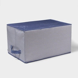 Короб стеллажный для хранения Полосы, 44.53024.5 см, синий - Simaland фото 5