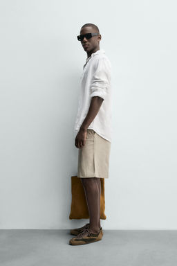 CAMISA REGULAR FIT 100% LINO / Blanco - Zara фото 4