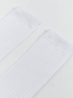 Basic K?z ?ocuk Diz Alt? ?orap 2li