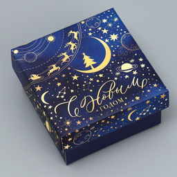 Коробка складная Космос, 12 12 6.5 см - Дарите счастье фото 2