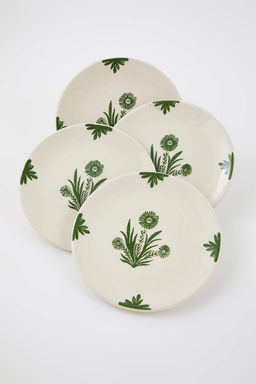 4lu Boho Cicek Desenli Pasta Tabag? Seti 19 cm TPHAW26TBK00004 - Trendyolmilla фото 5