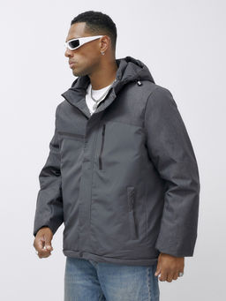 Куртка спортивная мужская зимняя большого размера темно-серого цвета 66613TC - Mtforce фото 8
